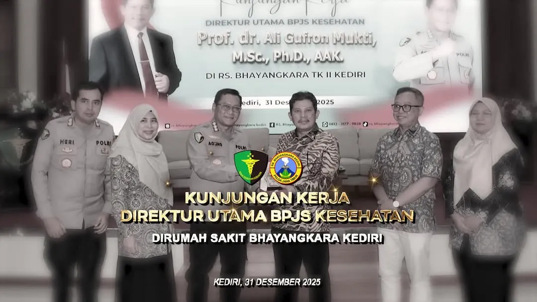 KUNJUNGAN KERJA DIREKTUR UNTAMA BPJS KESEHATAN DI RS BHAYANGKARA KEDIRI