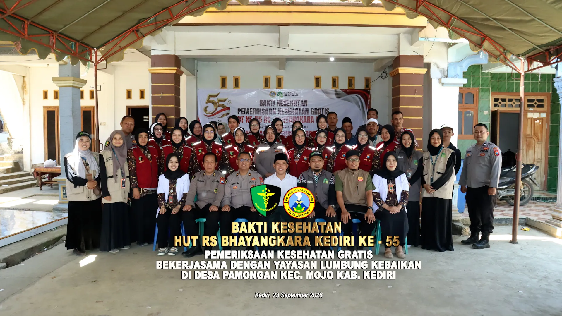 BAKTIKES HUT RSBK KE - 55 DI DESA PAMONGAN